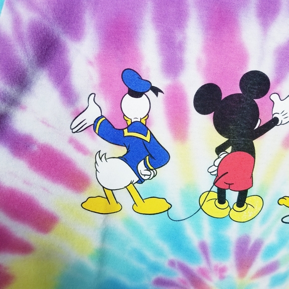 Disney Tie dye Mickey and friends 2X 100% Cotton Tee NEW - Picture 3 of 7